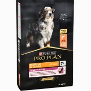 פרו פלאן כלב סניור מדיום/לארג' 7+ סנסטיב סלמון 14 ק"ג medium&large adult 7+ sensitive skin Salmon