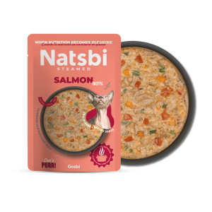 נטסבי חתול מזון מלא טבעי- סלמון 80 גרם