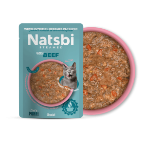 נטסבי חתול מזון מלא טבעי- בקר 80 גרם